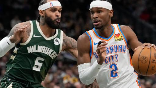 Thunder Hancurkan Bucks 122-102, SGA Dominan